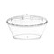 Clear Oval Plastic Mini Cup with Lid and Spoon - 4 oz. (288 Cups)